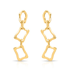Chain drop earrings