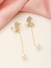 Heart shaped dangle earrings