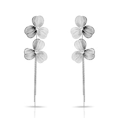 Silver clover Earrings