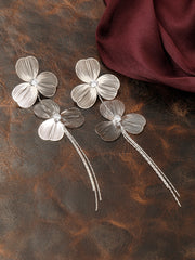 Silver clover Earrings