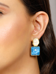 Aqua pearl Earrings