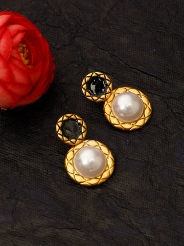 Dark Magic Gold Earrings