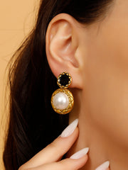 Dark Magic Gold Earrings