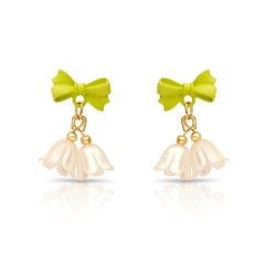 Love Knot Green Earrings