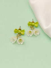 Love Knot Green Earrings