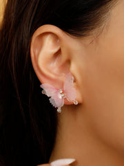 Pink Butterfly Earrings