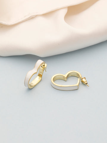 Modern Wave Hoop Earrings Earrings