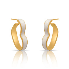 Wave Hoop Earrings Earrings