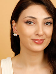The Rose Knot Gold Earrings