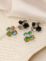 Emerald Stone Ranbow Earrings