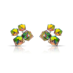 Emerald Stone Ranbow Earrings