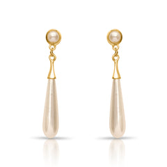 Dripping Pear Gold Earrings