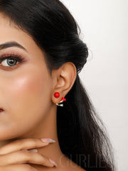Tulip stud earrings