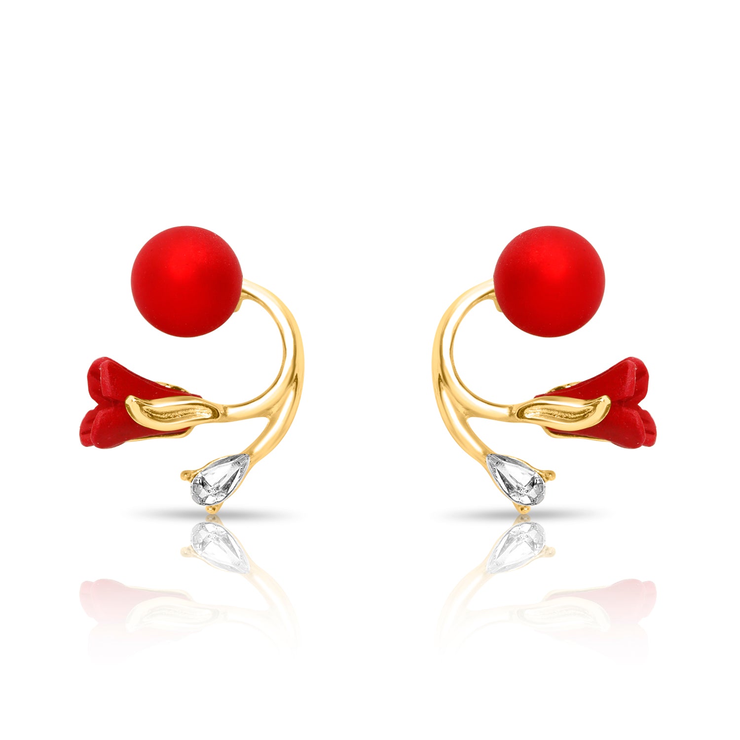 Tulip stud earrings