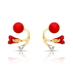 Tulip stud earrings