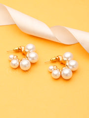 White pearl hoops