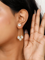 Cascading zircon Drop earrings