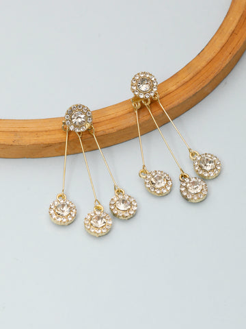 Cascading zircon Drop earrings