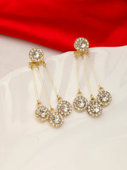 Cascading zircon Drop earrings
