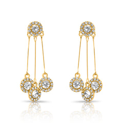 Cascading zircon Drop earrings