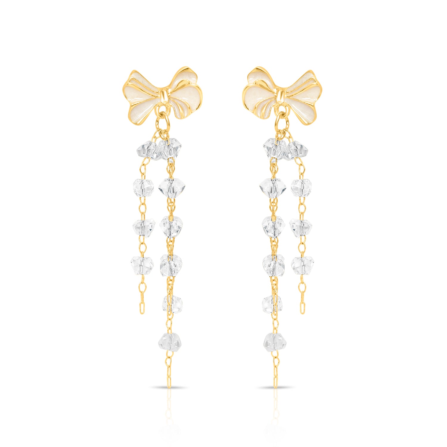 Rose Knot Dangler Earrings