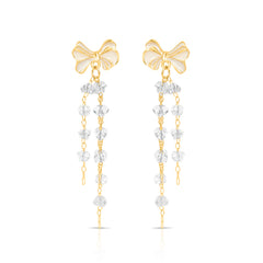 Rose Knot Dangler Earrings