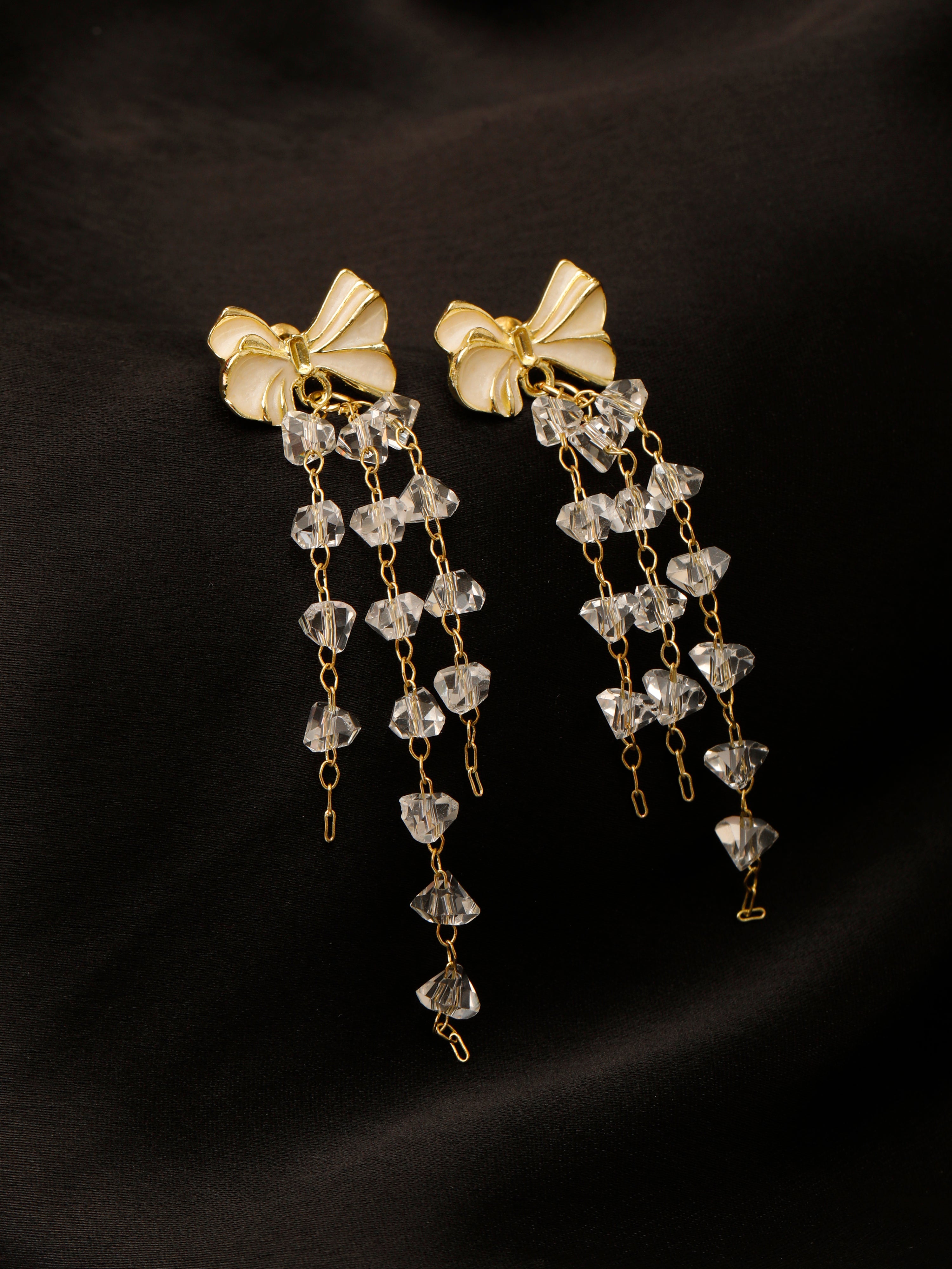 Rose Knot Dangler Earrings