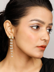 Rose Knot Dangler Earrings