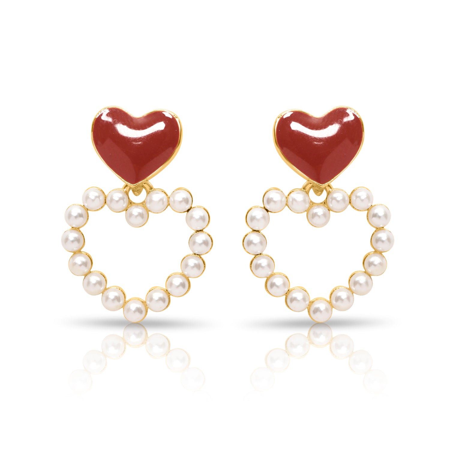 Radiant red enamel