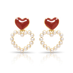 Radiant red enamel