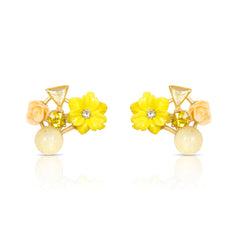 Rosetta Stone Yellow Earrings