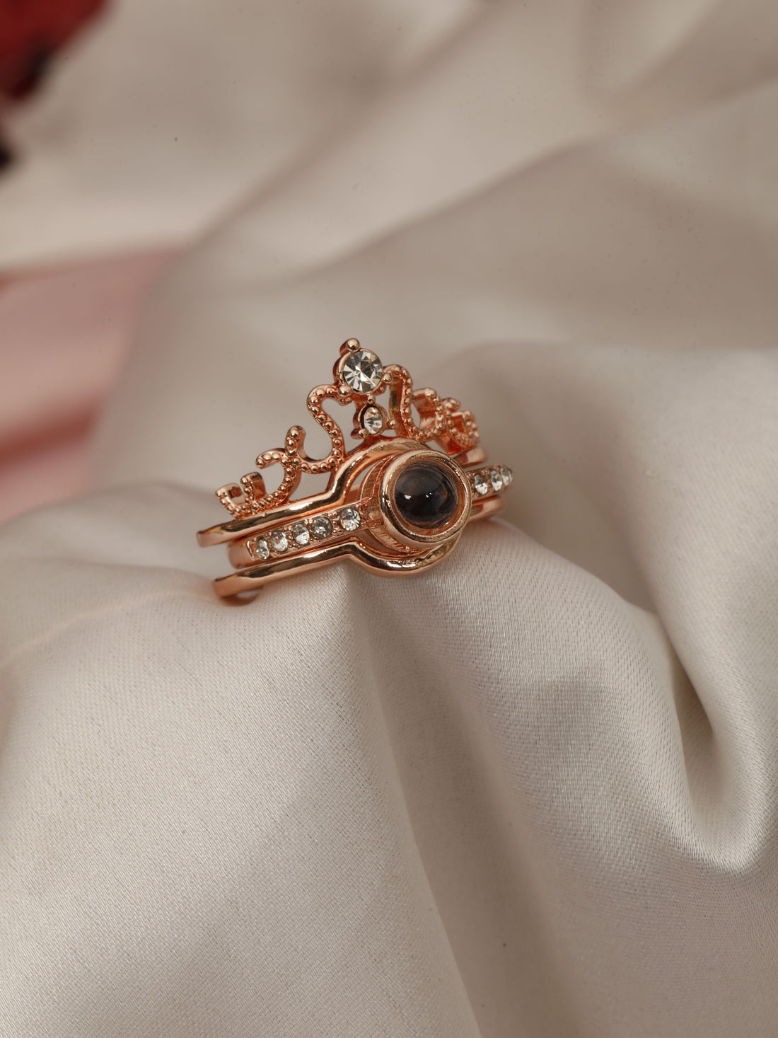 Rose Gold Crown/Royal Duo Rings