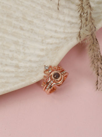 Rose Gold Crown/Royal Duo Rings