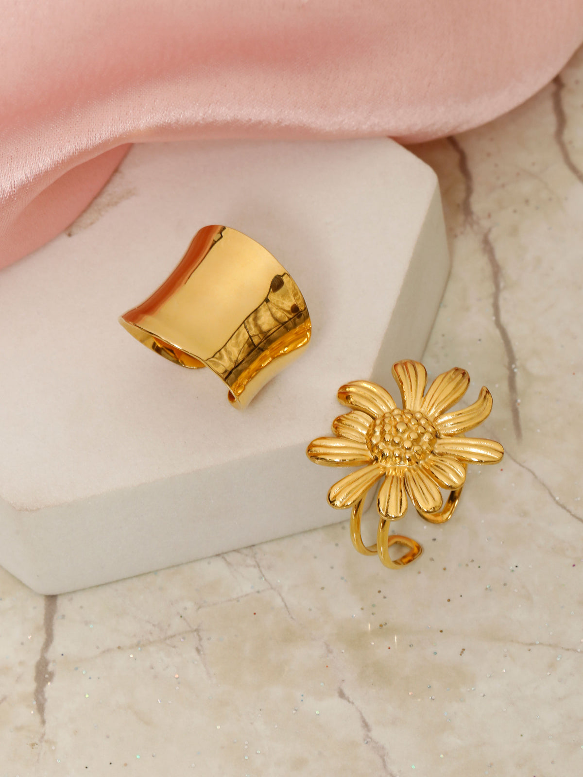 Gilded Ring Set