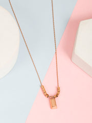 Cubic Rose Gold Necklace