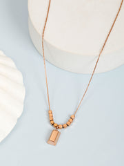 Cubic Rose Gold Necklace