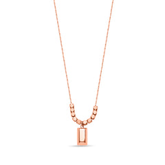 Cubic Rose Gold Necklace