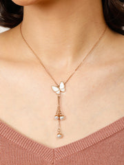 Rose Gold Butterfly Necklace