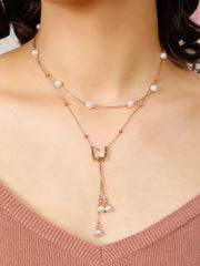 Multi Layered Choker Rose Gold Necklace