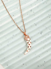 Dagger Rose Gold Necklace