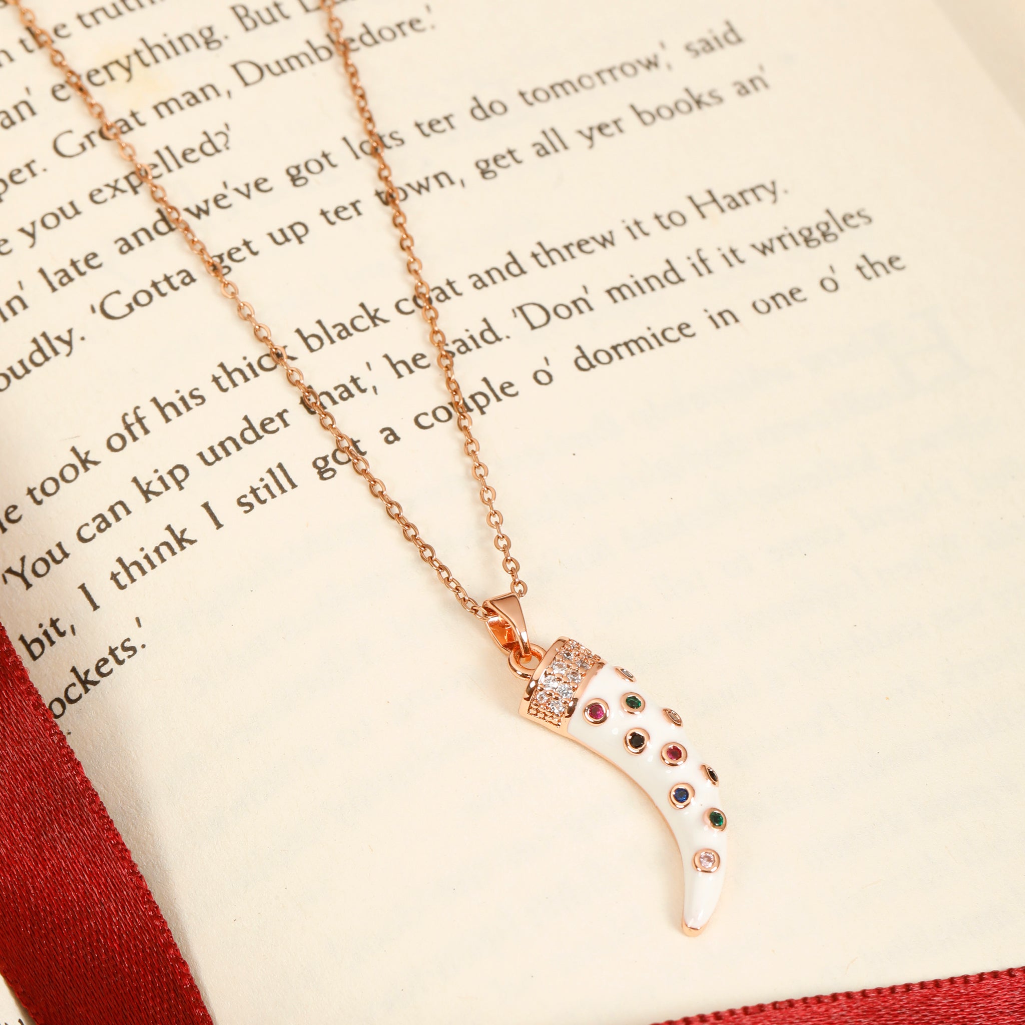 Dagger Rose Gold Necklace