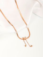 Snake Chain & Butterfly Necklace