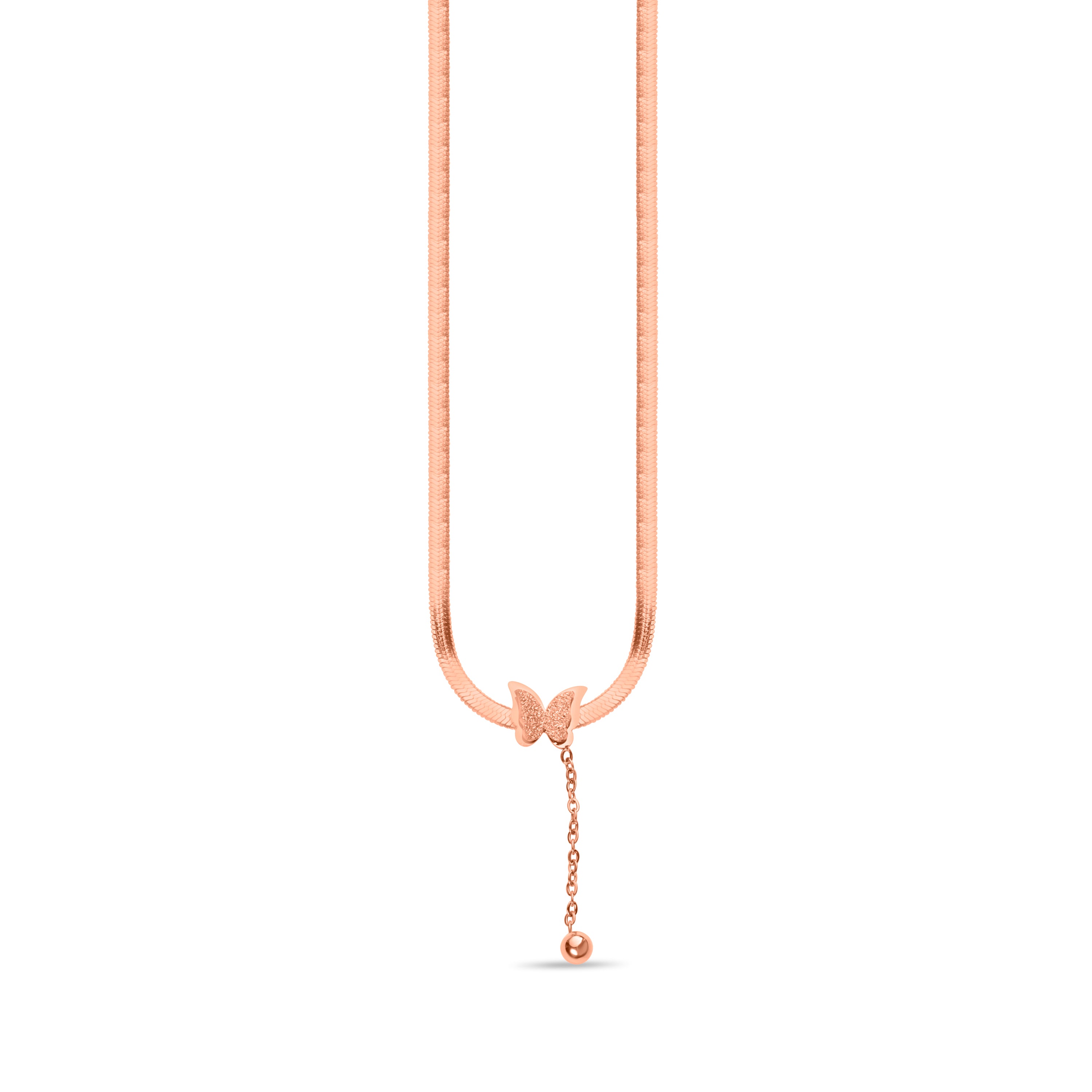 Snake Chain & Butterfly Necklace