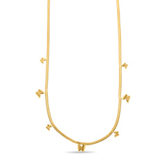 Snake Chain Swarm Necklace