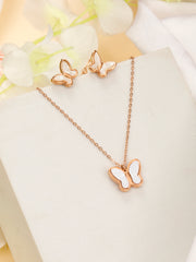 Dell'Universo Rose Gold Pendant Set