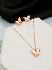 Dell'Universo Rose Gold Pendant Set