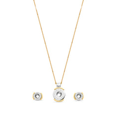 Crafted Beauty Rose Gold Pendant Set