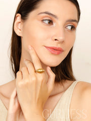 Feminine Finesse Gold Rings