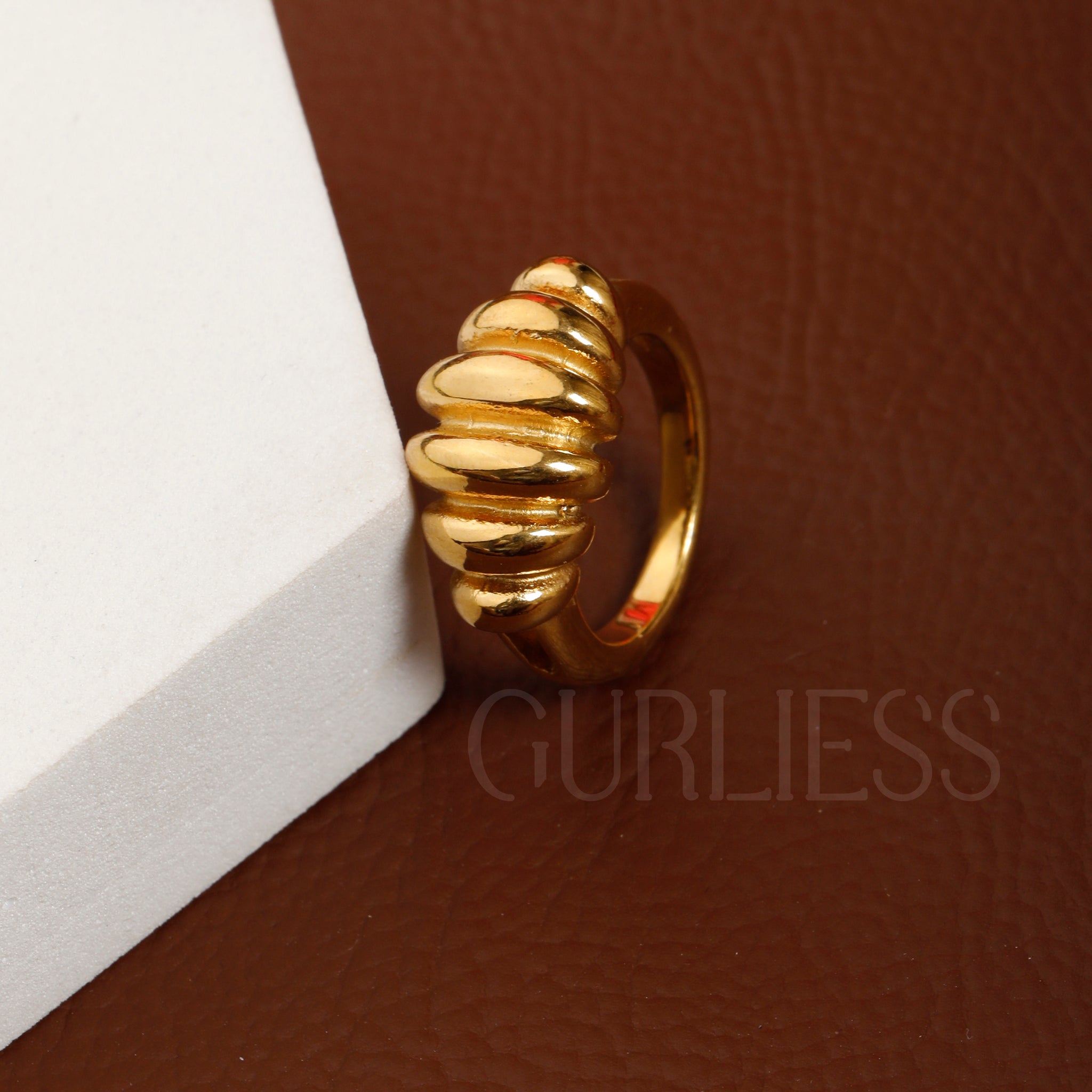 Feminine Finesse Gold Rings