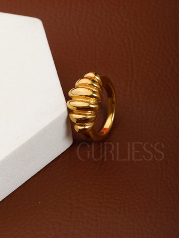 Feminine Finesse Gold Rings